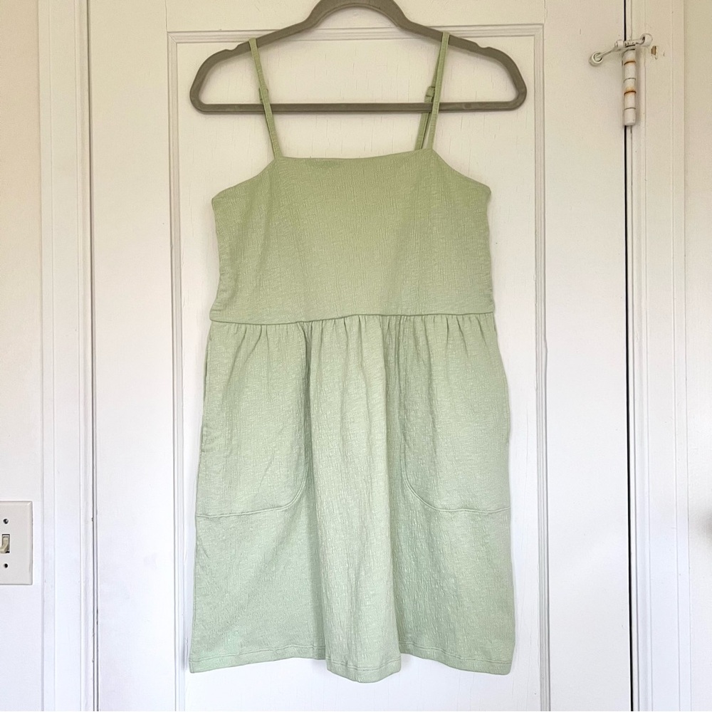 NWOT Richer Poorer Cloud Weave Mini Dress - Aloe size small